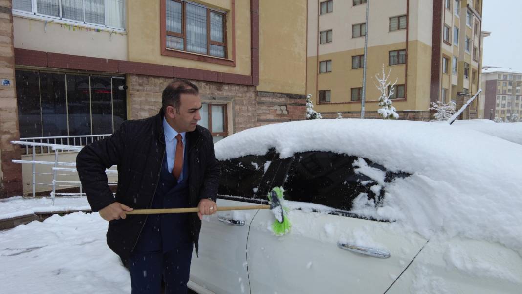 3 ilimiz beyaz örtüyle kaplandı! Kar kalınlığı 26 santimetre 24